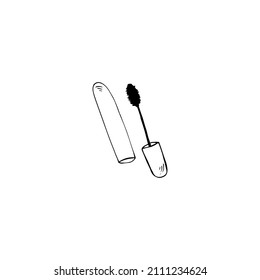 Imagen vectorial de mascara. Cripto estético. Dibujado a mano.