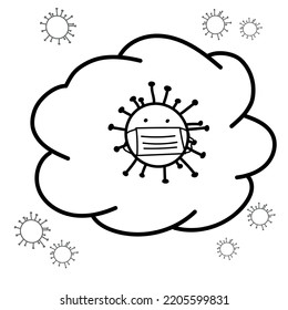 vector image mask protect against viruses