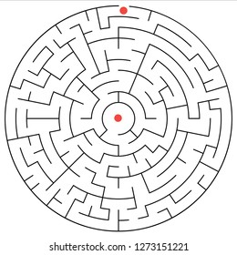 Vector image of maze.