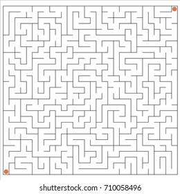 Vector image of a maze.