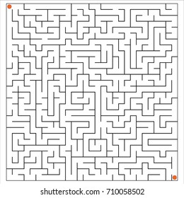 Vector image of a maze.