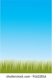vector image of meadow background