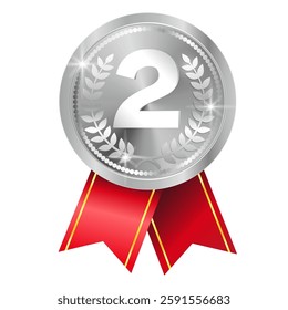 Vector image of medals. Award and honor concept. First, second and third place. Element for your design. Winner and champion