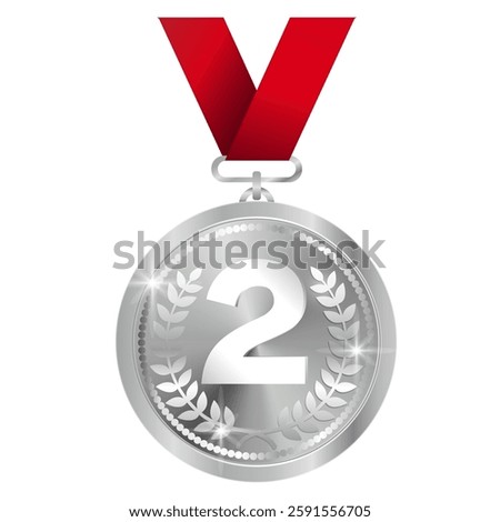 Vector image of medals. Award and honor concept. First, second and third place. Element for your design. Winner and champion