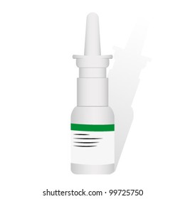 Vector image of medical bottles with medicine