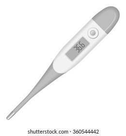 vector image - medical digital thermometer