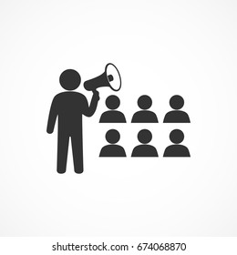 Vector image of meeting icon.