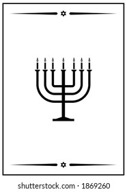 Vector image of Menorah. This is a vector image - you can simply edit colors and shapes.