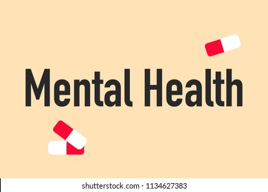 Vector image of mental health concept