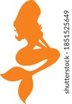 Vector image of a mermaid