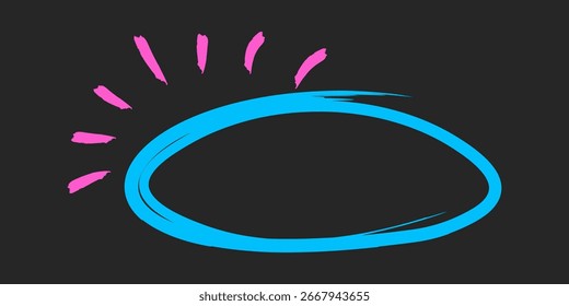 Vector Imagen de desordenado conjunto de boceto y patrón dibujado a mano. subrayado, resaltado, conjunto de flechas. Dibujado a mano trazo de pincel, resaltado, burbuja de discurso, subrayado. Elemento para su diseño 