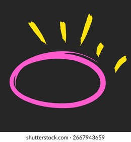 Vector image of messy set of sketch and pattern hand drawn. underline, highlight, arrow set. Hand drawn brush stroke, highlight, speech bubble, underline. Element for your design 