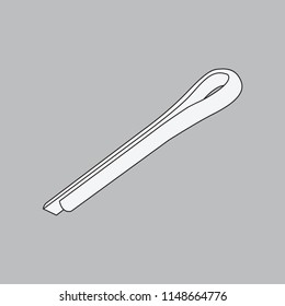 Vector image of a metal cotter pin