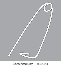 vector image of a metal pin