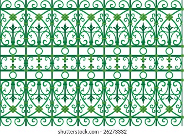 vector image of metal scoop  grating fence