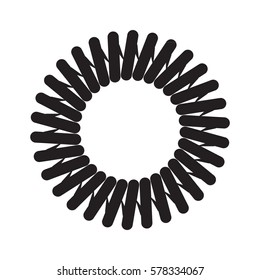 Vector image of metal springs