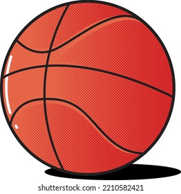 imagen vectorial de un baloncesto moderno