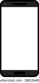 vector image with a modern smart phone