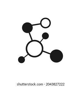 vector image of a molecule icon