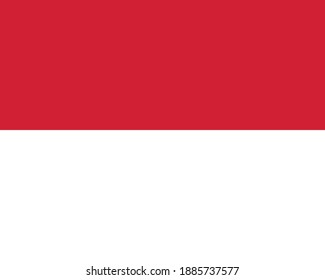 Vector image of the Monaco flag
