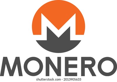 Vector image of MONERO. Cryptocurrency, infographics
