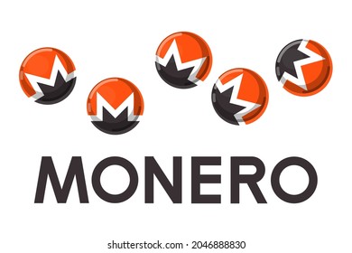 Vector image of MONERO. Cryptocurrency, infographics
