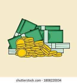 Imagen vectorial de Money Charity Icon, Illustration y Sticker