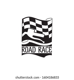 Vector image of a motorcycle championship.