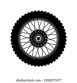 Motorcycle Wheel Stock Vector (royalty Free) 384000115