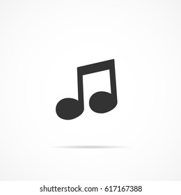 Vector image of music icon.