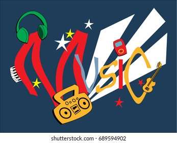 vector image music illustration