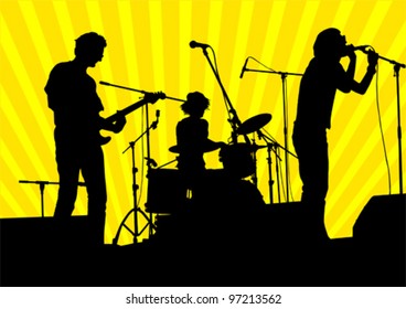 worship band silhouette