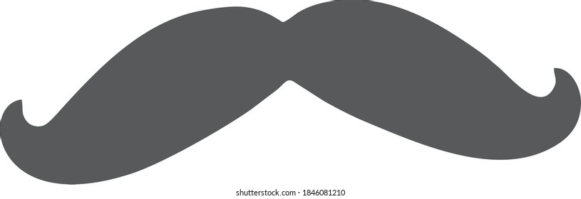 Vector image of a mustache