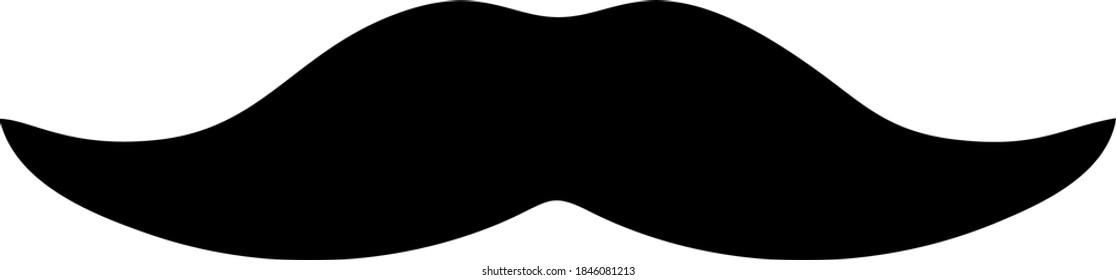 Vector image of a mustache