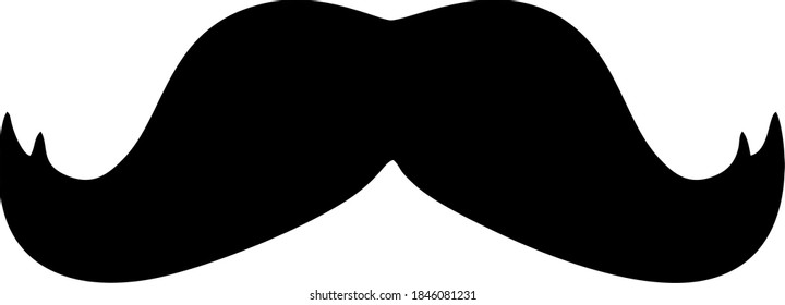 Vector image of a mustache