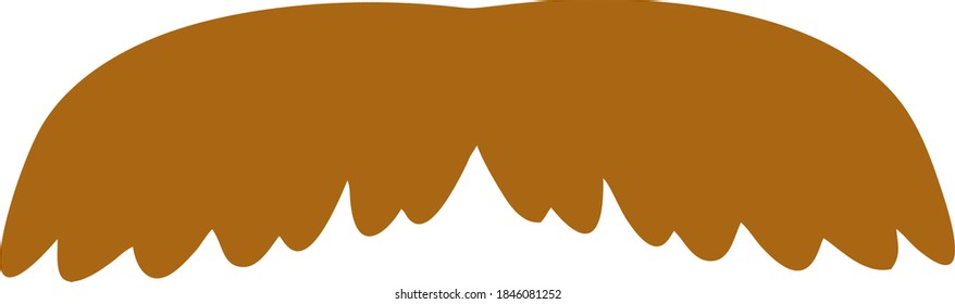 Vector image of a mustache