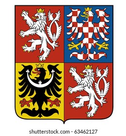 vector image of the national emblem of the Czech