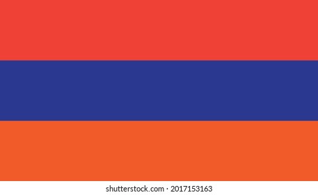 Vector image of the national flag of armenia