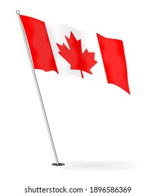 
vector image of the national flag of canada