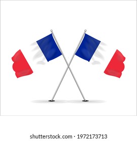 vector image of the national flag of France