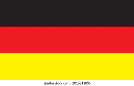 Vector image of the national flag of Germany.