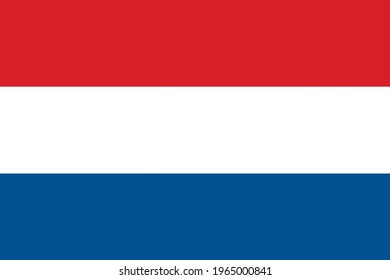 Vector image national flag of Netherlands