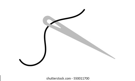 Similar Images, Stock Photos & Vectors of Sewing needle with thread ...