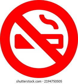 A Vector Image Of The No Smoking Logo