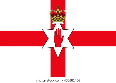 Vector image of  Northern Ireland flag    