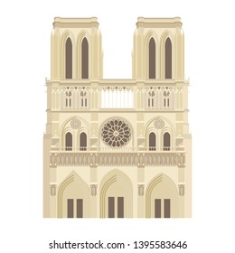 Vector image of Notre Dame de Paris 