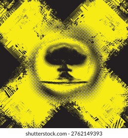 Vector image nuclear explosion