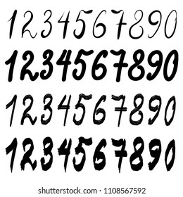 vector image of numbers