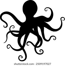 Vector image of an octopus