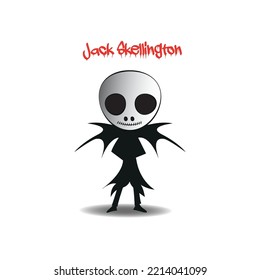 Vector image off Jack Skellington the patron spirit of Halloween